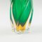 Large Mid-Century Italian Twisted Sommerso Murano Glass Vase, 1960s 5