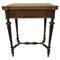 19th Century Napoleon III Console Marquetery Game Table 1