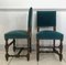 19th Century Louis XIII Blue Velvet Chairs, Set of 6 2