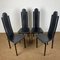 Chaises Postmodernes en Cuir, 1970s 1