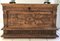 Renaissance Wooden Chest Carved with Vegetal Patter 14