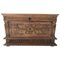 Renaissance Wooden Chest Carved with Vegetal Patter 1