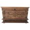 Renaissance Wooden Chest Carved with Vegetal Patter, Image 1