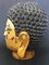 Testa di Buddha Ming laccata in oro, inizio XX secolo, Immagine 9
