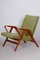 Mid-Century Czech Green Beech Armchair from Tatra Pravenec, 1950s, Image 1