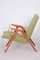 Mid-Century Czech Green Beech Armchair from Tatra Pravenec, 1950s, Image 4