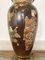 Japanese Satsuma Porcelain & Bronze Vase Lamp, 1900s 10