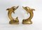 Golden Brass Dolphins, 1980s, Set of 2, Image 1