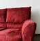 Vintage Red Velour Sofa for Ikea, 1990s 10