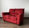 Vintage Red Velour Sofa for Ikea, 1990s 2
