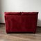Vintage Red Velour Sofa for Ikea, 1990s 6