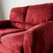 Rotes Vintage Velours Sofa für Ikea, 1990er 12