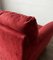 Vintage 3 Seat Red Velour Sofa from Ikea, 1990s 5