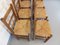 Brutalist Wooden & Straw Chairs, 1960s, Set of 8 6
