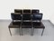 Modernistische Vintage Matco Stühle aus Metall & schwarzem Skai, 1960er, 6er Set 1