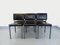 Modernistische Vintage Matco Stühle aus Metall & schwarzem Skai, 1960er, 6er Set 2