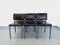 Vintage Modernist Matco Chairs in Metal & Black Skai, 1960s, Set of 6, Image 2