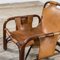 Safari Armchairs in Bamboo and Leather attributed to Tito Agnoli, 1960s, Set of 2, Image 5