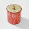 Metal Ice Box with Lithograph Decorations on Red Background by Piero Fornasetti for Fiat, 1960s 6