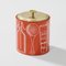 Metal Ice Box with Lithograph Decorations on Red Background by Piero Fornasetti for Fiat, 1960s 1