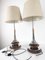 Wooden and Chromed Lamps from Laurel, 1960s, Set of 2 4