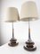 Wooden and Chromed Lamps from Laurel, 1960s, Set of 2 1