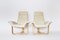 Vintage Scandinavian Beige Manta Lounge Chairs by Ingmar Relling for Westnofa, Norway, 1970s, Set of 2 1