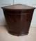 Antique Mahogany Bow Fronted Corner Cabinet with White Marble Top, 1840, Image 4