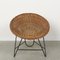 Mid-Century Wicker Basket Chair, East Germany, 1960s, Image 1