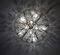 Emil Stejnar zugeschriebene österreichische Sputnik Crystal Flowers Deckenlampe für Rupert Nikoll, 1950er 16