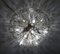 Emil Stejnar zugeschriebene österreichische Sputnik Crystal Flowers Deckenlampe für Rupert Nikoll, 1950er 12
