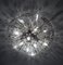 Emil Stejnar zugeschriebene österreichische Sputnik Crystal Flowers Deckenlampe für Rupert Nikoll, 1950er 15