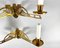 Vintage Art Nouveau Piano Wall Candleholders in Gilt Brass, Set of 2, Image 4