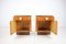 Bedside Cabinets by Jindrich Halabala, Czechoslovakia, 1950s, Set of 2 4