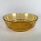 Vintage Bohemian Hand Cut Amber Glass Bowl, 1950s, Image 2