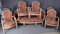 Louis XVI Salon Stühle und Sofa, 7 . Set 6