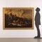 Italienischer Schulkünstler, Landschaft mit Figuren und Herden, 1700er, Öl auf Leinwand, Gerahmt 2