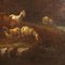 Italian School Artist, Landscape with Figures and Herds, 1700s, Oil on Canvas, Framed 7