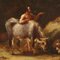 Italienischer Schulkünstler, Landschaft mit Figuren und Herden, 1700er, Öl auf Leinwand, Gerahmt 3