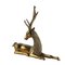 Hollywood Regency Polished Brass Deer 1