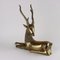 Hollywood Regency Polished Brass Deer 1