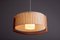 Swiss Wood and Parchment Paper Pendant Lamp from Temde, 1960s 3