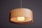 Swiss Wood and Parchment Paper Pendant Lamp from Temde, 1960s, Image 3