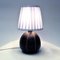 Lampe de Bureau de Forme Ovale Marron en Céramique par Rörstrand, Suède, 1940s 2