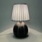 Brown Oval Shaped Ceramic Table Lamp by Rörstrand, Sweden, 1940s, Image 6