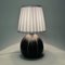 Lampe de Bureau de Forme Ovale Marron en Céramique par Rörstrand, Suède, 1940s 6