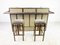Vintage Bar with Stools from Maison Jansen, 1970s, Set of 3 2