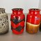 Vintage Pottery Fat Lava 231-15 Vases from Scheurich, Germany, 1970s, Set of 5 9
