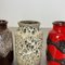 Vintage Pottery Fat Lava 231-15 Vases from Scheurich, Germany, 1970s, Set of 5, Image 8