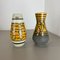 Pottery Fat Lava Vases by Heinz Siery for Carstens Tonnieshof, Germany, 1970s, Set of 2 2
